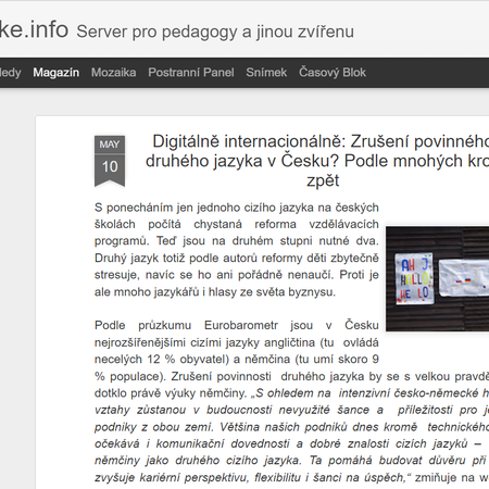 Napsali o nás - pedagogicke.info Napsali o nás - pedagogicke.info